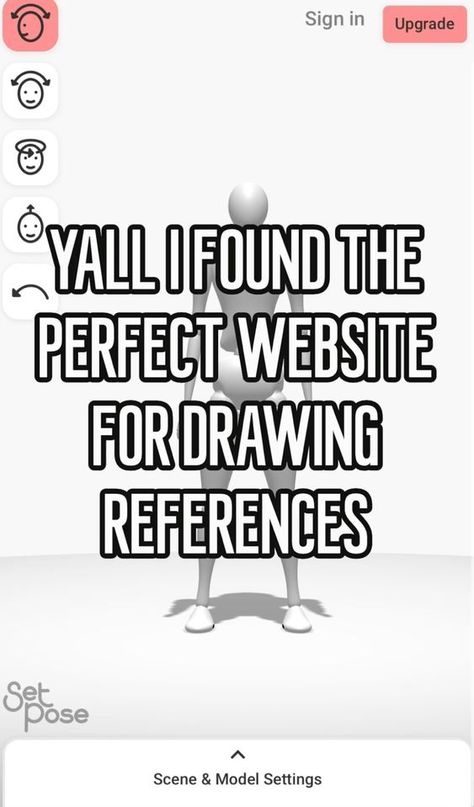 AGAHAG i was trying yo find a website for references and i found setpose.com and its PERFECT. you can move every limb and the camera ,you can chnage the size of certain limbs and i just love it. its linked Body Reference Website, Website For Drawing Poses, Art Poses Drawing Reference Websites, Pose Websites For Artists, Website For Artist, Pose Reference Website, Poses To Draw Reference, Pose Idea Drawing, Cool Stuff To Draw Creative