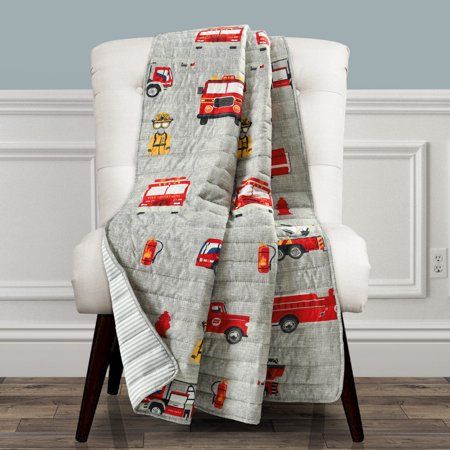 Firefighter Gear, Red Throw Blanket, Tire Tracks, Cozy Accessories, Lush Decor, Pet Crate, Toddler Blanket, Kids Blankets, Patterned Throw