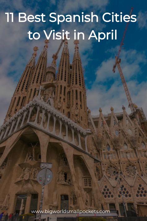 If you're looking for an Easter holiday, there here are the 11 best cities to visit in Spain in April… Best Places In Spain, Europe In April, Spain In April, Spain Must See Places, Spain Hidden Gems, Best Cities In Spain, Cities To Visit, Easter Holiday, Hot Spots