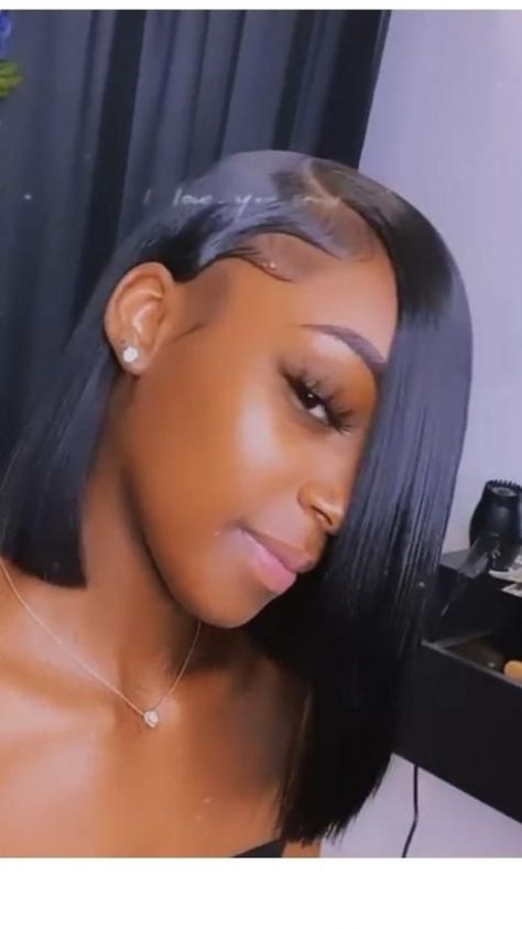 straight #hairstyles #hair #hairstyle Straight Quick Weave Hairstyles, Straight Quick Weave, Side Part Quick Weave Bob, Up And Down Hairstyles Weave, Up And Down Hairstyles, Side Part Quick Weave, Weave Bob Hairstyles, Weave Bob, Hairstyles Thick Hair