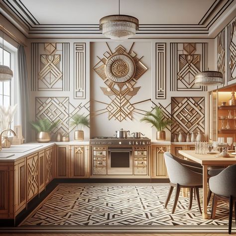 Art Deco Kitchen Geometric Patterns and Shapes