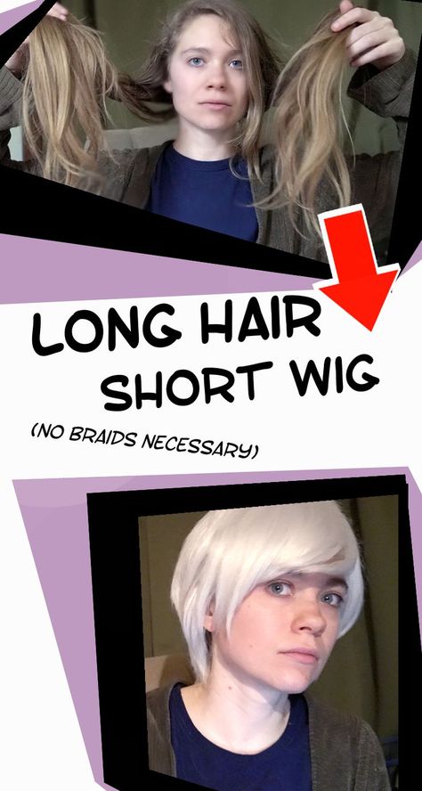 How To Put A Wig On Long Hair, How To Secure A Wig, How To Wear A Wig With Long Hair, How To Style A Wig Cosplay, Cosplay Wig Tips, How To Put On A Wig, How To Make A Wig, How To Style A Wig, How To Style Wigs