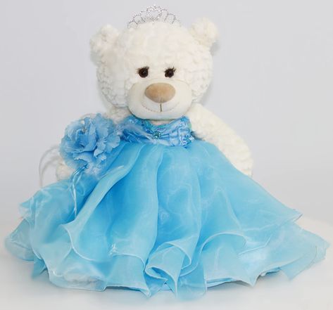 PRICES MAY VARY. 20" Quinceanera Teddy Bear with dress Can be given as a gift or used as a centerpiece For Collection and Decoration Purpose. For Age 14+. Matching color wrist bouquet ,rhinestone tiara and an embroidered " Mis 15 Anos" Due to different monitors/calibrations colors may vary slightly from the actual product. For those that are looking for something other than a doll... we now have the option of Quince Bears. These bears measure 20" long. Crème color, soft and cuddly, dressed in an Quinceanera Last Doll, Quince Bears, Quinceanera Teddy Bear, Dress Centerpiece, Blue Cartoon Character, Crème Color, Doll Teddy Bear, Bear Theme, Rhinestone Tiara