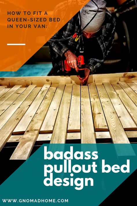 Diy Rv Bed, Van Bed Frame, Build Bed Frame, Rv Sofa Bed, Bedroom Solutions, Pullout Bed, Camper Furniture, Campervan Bed, Queen Sized Bed