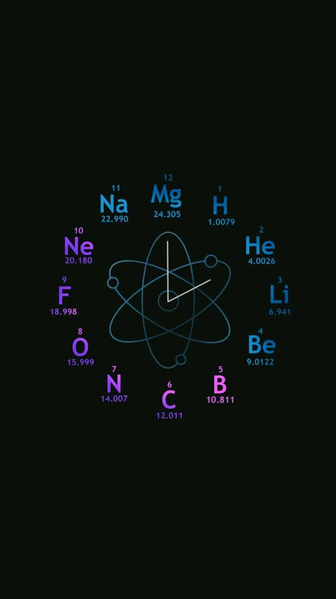 Chemistry Clock IPhone Wallpaper - IPhone Wallpapers : iPhone Wallpapers Science Wallpaper, Math Wallpaper, Chemistry Posters, Chemistry Art, Chemistry Basics, خريطة ذهنية, Chemistry Classroom, Medical Wallpaper, Chemistry Lessons