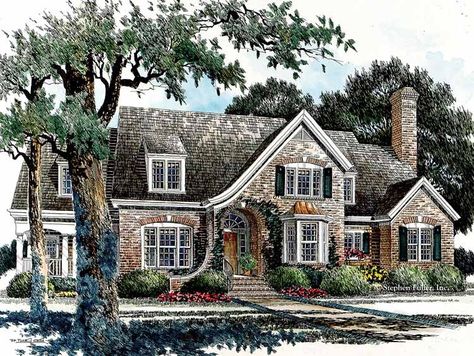 French Country House Plan with 3325 Square Feet and 3 Bedrooms from Dream Home Source | House Plan Code DHSW53224 Deco Champetre, French Country House Plans, European House Plans, Country Cottage Decor, Country Style House Plans, European House, Country House Plan, Ranch House Plans, English Country House