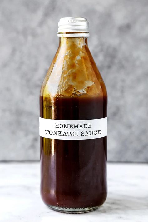 Tonkatsu Sauce - How To Make It | Pickled Plum Tosazu Sauce, Togarashi Sauce, Bhuna Chicken Recipe, Japanese Sauces, Katsu Sauce Recipe, Katsu Sauce, Manga Food, Tonkatsu Sauce, Japanese Food Bento