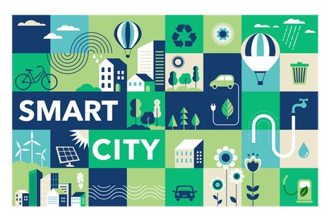 City Branding, Eco City, Building Illustration, 카드 디자인, City Illustration, Green City, Smart City, City Design, Wall Graphics