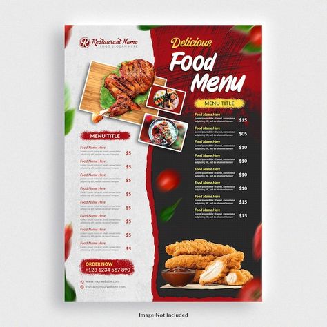 Restaurants food menu design template | Premium Psd #Freepik #psd #minimal-flyer #minimal #price-list #flayer-design Menu Designs Ideas, Food Menu Flyer Design, Price List Flyer Design, Snacks Menu Design, Price Package Design, Food Price List Design, Design Menu Makanan, Menu Price List Design, Flyer Food Design