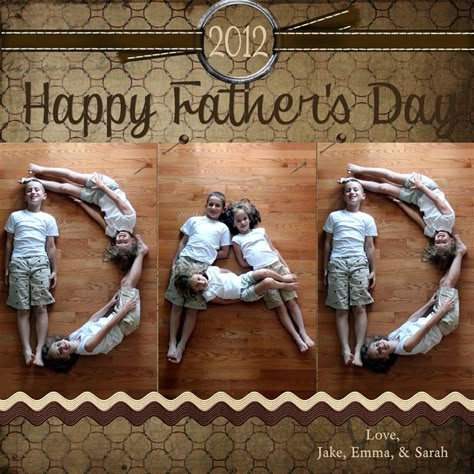 cute idea! How often do we find Dad's are hard to buy for? This would be perfect for Father's Day or his birthday! Give the card and have another done as an 8X10 mat & frame it, Viola'! PERFECT Dad's gift Papa Tag, Fathers Day Photo, Dad Day, Fathers Day Crafts, Cool Ideas, Grandparents Day, Happy Father's Day, Mother And Father, 로고 디자인