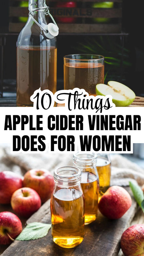 Apple cider vinegar popularly known as ACV has a myriad of benefits to women. Have you been looking for a healthy natural tonic that will cater to your skin, hair, teeth and aid your weight loss? Then ACV is your answer. Here are 10 things apple cider vinegar does for women. let’s discuss these benefits of drinking vinegar. Drinks With Apple Cider Vinegar, Brags Apple Cider Vinegar Benefits, Apple Cider Vinager, Apple Cider Vinegar Morning, Acv Drink, Apple Cider Vinegar Capsules, Vinegar Drinks, Drinking Vinegar, Apple Cider Vinegar Benefits