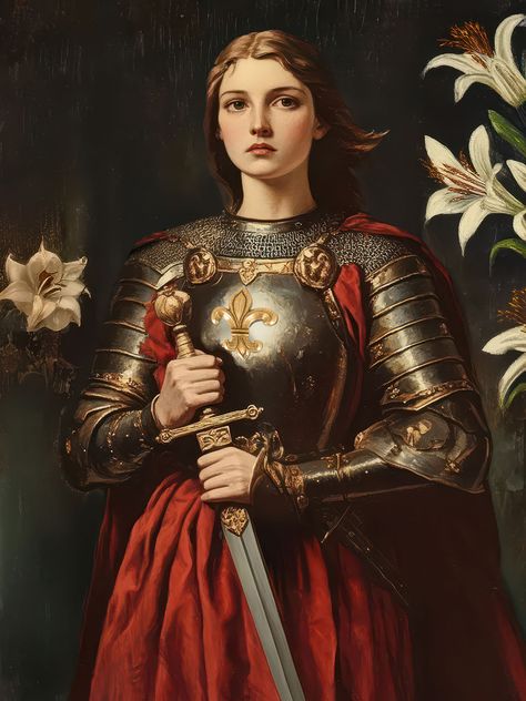 Transform your space with this stunning Joan of Arc Portrait Poster, a tribute to one of history’s most inspiring figures. Rendered in the classic Renaissance Style, this poster blends timeless artistry with a bold depiction of Joan’s courage and faith.   https://www.etsy.com/listing/1835916929/ Joan Of Arc Aesthetic, Joan Of Arc Statue, Joan D Arc, Roman Catholic Art, St Joan Of Arc, Saint Joan Of Arc, Fantasy Outfits, St Joan, Jesus Artwork