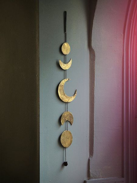 diy metal moon phases wall hanging Bohol, Bohemian Living, Bohemian Living Room, Diy Garland, Ramadan Decorations, Gold Moon, Boho Dekor, Decor Minimalist, Bohemian Home