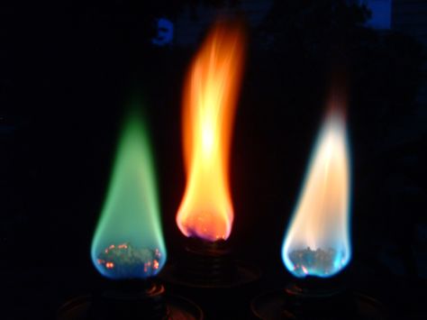 Colored Flames, Homemade Fire Starters, Moon Deck, List Of Colors, Candle Making Recipes, Flame Colors, Potassium Chloride, How To Make Red, Boric Acid