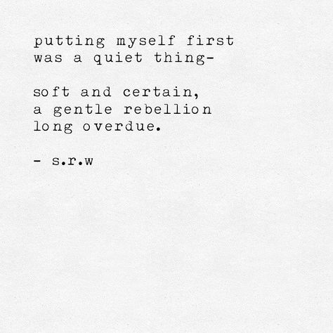 Put yourself first for a change Quotes Poetry, Quote Inspirational, Poetry Poem, Quote Life, Les Sentiments, Motivational Quote, Poetry Quotes, Note To Self, Typewriter