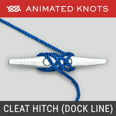 Hitch Knots | Learn How to Tie Hitches using Step-by-Step Animations | Animated Knots by Grog Boating Knots, Knot Tying Tutorial, Quick Release Knot, Animated Knots, Scout Knots, Climbing Knots, Sailing Knots, Hook Knot, Camping Knots