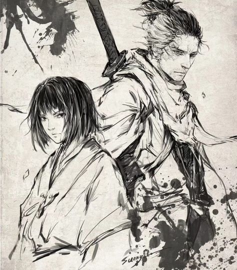 Sekiro Wolf, Sekiro Art, Sekiro Shadows Die Twice, Samurai Artwork, Dark Souls Art, 다크 판타지, Wallpaper Animes, Samurai Art, Bloodborne