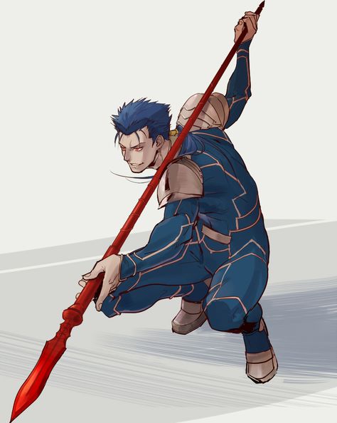 Tags: Fanart, Fate/stay night, Lancer (Fate/stay night), Pixiv, Fanart From Pixiv, Pixiv Id 399510 Fate Stay Night Lancer, Lancer Fate Stay Night, Lancer Fate, Fate Servants, Fate Stay Night Anime, Fate Anime Series, Fate Zero, Poses References, Action Poses