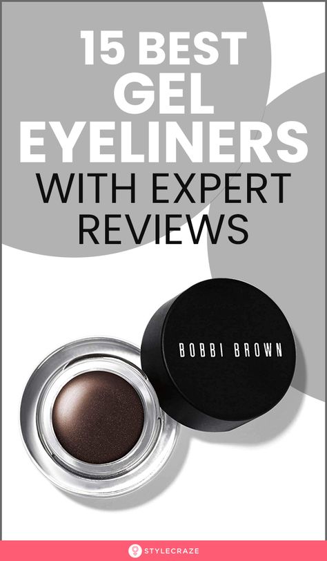 Best Gel Eyeliner Pencil, Gel Eyeliner Looks, Bobbi Brown Gel Eyeliner, Best Gel Eyeliner, Brown Gel Eyeliner, Gray Eyeliner, Top Eyeliner, Black Color Hairstyles, Winged Cat