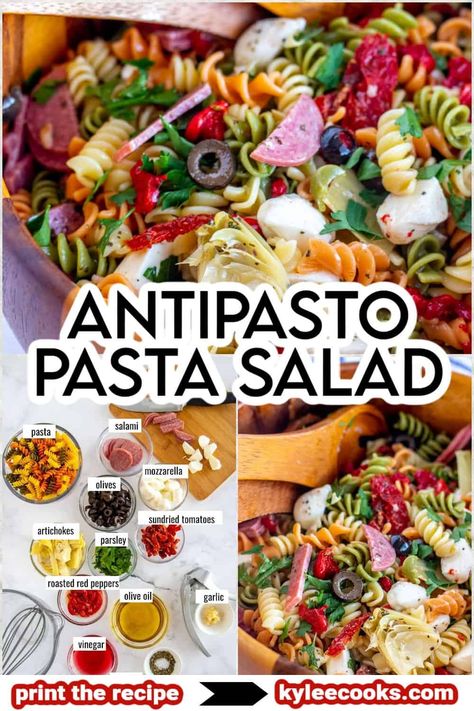 Deli Salad, Antipasto Pasta Salad, Antipasto Pasta, Salad Italian, Antipasto Pasta Salads, Summer Pasta Recipes, Italian Antipasto, Antipasto Salad, Italian Deli