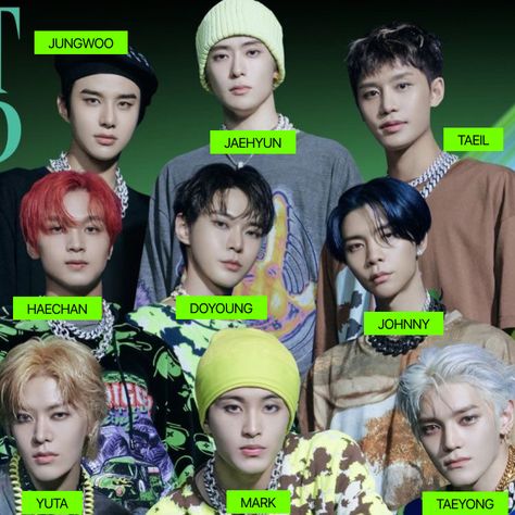 nct 127 names Nct 127 With Names, Nct 127 Group Photo With Names, Nct Members Names, Kpop Group Names, Nct U Members, Nct 127 Members, Group Names, Kpop Men, Photo Grouping