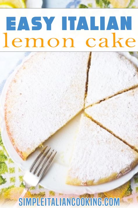 Italian lemon cake is an easy dessert to make and so amazingly awesome that when I first tasted it all I could say was WOW. Or was it, “Mama Mia!”? The cake is not only simple to make, but it uses simple ingredients that every household should have, so I’m sure you can make it. Like I always say, “If I can do it, so can you!” That couldn’t be more true considering I have never, and I repeat never made a cake from scratch before. | @simpleitalian #italiansummerdesserts #howtomakelemoncake Lemon Desserts Cake, Italian Lemon Cake, Italian Cooking Recipes, Easy Italian Recipes, Italian Desserts Easy, Lemon Cream Cake, Lemon Cake Easy, Italian Christmas Recipes, Cake From Scratch