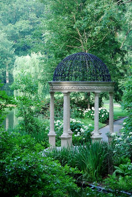 Longwood Gardens, Gazebo Pergola, Garden Gazebo, Garden Structures, Shade Garden, Dream Garden, Botanical Gardens, Beautiful Landscapes, Beautiful Gardens