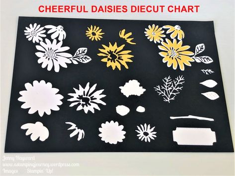 See how the Cheerful Daisies Dies diecut and layer together to add dimension to your daisies. Stampin Up Cheerful Daisies Dies, Stampin Up Cheerful Daisies Bundle, Fresh As A Daisy Stampin Up Cards, Cheerful Daisies Stampin Up Cards 2023, Stampin Up Cheerful Daisies 2023, Cheerful Daisies Stampin Up Cards, Stampin Up Cheerful Daisies, Cheerful Daisy, Cheerful Daisies