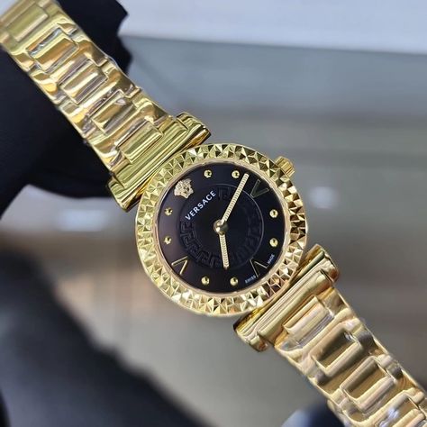 Unmatched luxury and bold style 🖤💛 | This Versace timepiece features a striking black dial adorned with gold accents and the iconic Medusa emblem. The intricate silver and gold bracelet completes its statement look, making it a must-have for those who seek elegance with a modern edge🕰️✨ #Versace #LuxuryWatch #IconicStyle" #FashionScandal #FashionTrends #StyleInspo #ChicStyle #FashionAddict #AmericanFashion #MadeInUSA #USAFashion #ShopLocalUSA #FashionUSA #LuxuryBags #DesignerBags Silver And Gold Bracelet, Versace Watches, Timepiece Design, Usa Florida, High Fashion Accessories, Versace Watch, Beautiful Watches, Luxury Accessories, Bold Fashion