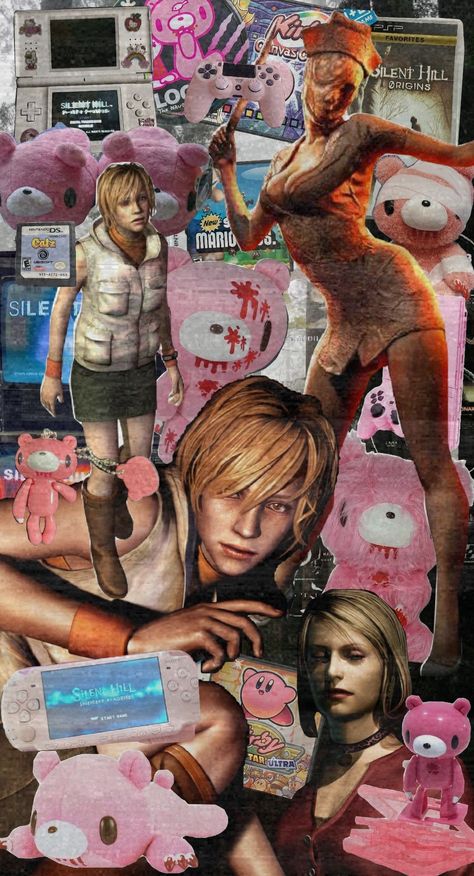 🧸 #silenthill #silenthillmaria #heathermason #silenthillnurse #horrorgames #gloomybear #cute Silent Hill Game, Silent Hill 1, Silent Hill Nurse, Silent Hill Art, Heather Mason, Japanese Horror, Horror Video Games, Dark Souls Art, Retro Videos