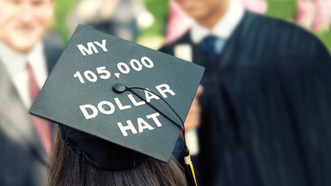 Student Loan Repayment Strategies For New Grads - Imgur Funny Graduation Caps, College Grad Cap Ideas, Abi Motto, High School Graduation Cap, College Graduation Cap Decoration, Diy Graduation Cap, And So It Begins, Graduation Cap Designs, Graduation Funny