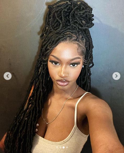 Long Locs Styles, Moorish Women, Realistic Faux Locs, Human Hair Locs, Asian Baddie, Luh Tyler, Long Locs, Rubi Rose, Faux Locks