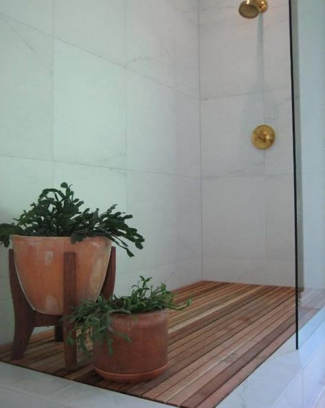 If you're searching for a new bathroom floor, you come to the right place. We have a wide selection of teak shower floors available for lowest price online. Take a look: https://www.labourmatters.com/teak-shower-floor/ Wood Shower Floor, Shower Floor Ideas, Teak Shower Floor, Interior Design Wood, Teak Flooring, Walk In Shower Designs, Wood Interior Design, Floor Ideas, Design Wood