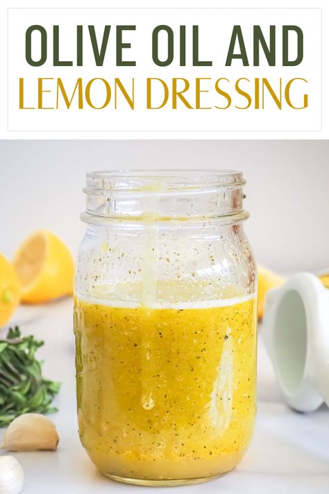 Lemon Vinegarette Dressing, Greek Sauces, Olive Oil Dressing Recipes, Olive Oil And Lemon Dressing, Lemon Olive Oil Dressing, Salad With Olive Oil, Oil Salad Dressing, Mediterranean Salads, Olive Oil Salad Dressing