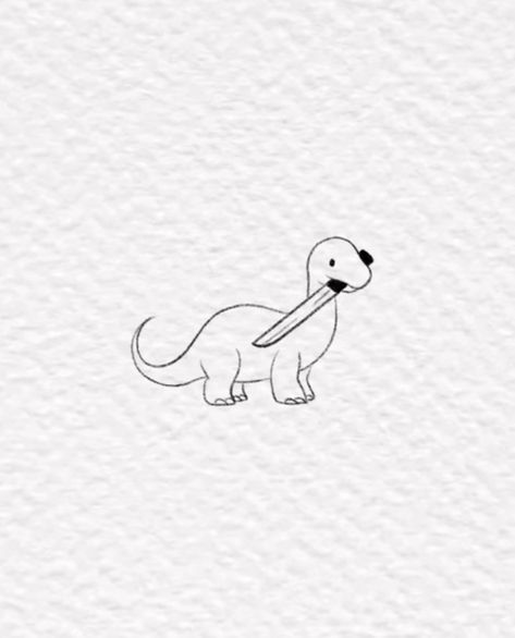 Animal Holding Knife Tattoo, Animals With Knives Drawings, Animals With Knives Tattoos, Cute Knife Tattoo, Animals With Knives, Dino Sketch, Easy Dinosaur Drawing, Tattoo Planning, Bestie Tattoos