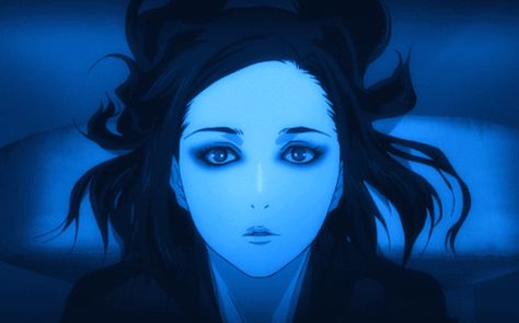 Ia Ergo Proxy, Black Hair, Gif, Anime, Hair, Blue, Black