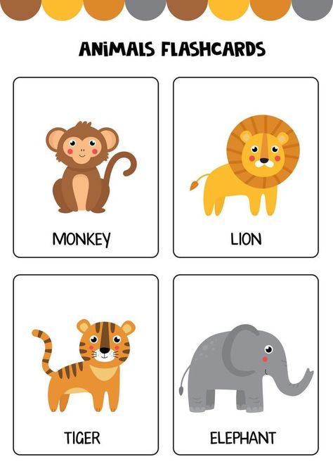 Wild Animals For Preschool, Aesthetic Cartoon Animals, Animals Wallpaper Cartoon, Wild Animals Worksheets For Kids, Cartoon Animals Drawing, Animals At The Beach, Animals As People, Wild Animals Flashcards, Animals Flashcards For Kids