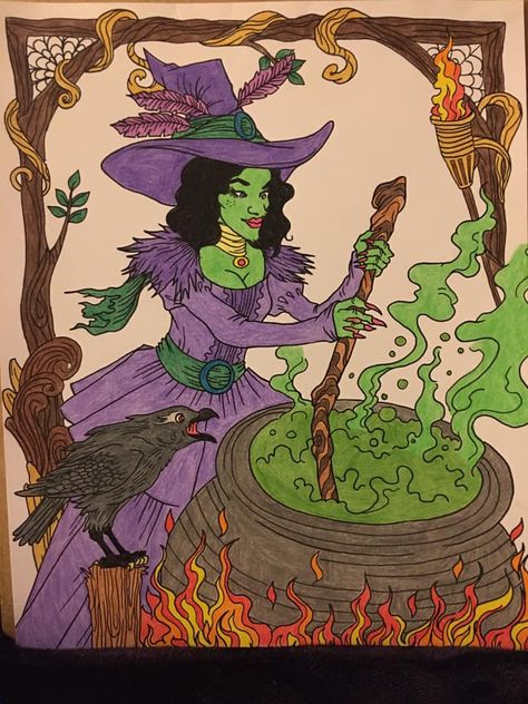 Witch Making Potion Drawing, Witch Brewing Potion, Witch Coven, Storybook Characters, Baba Yaga, Wicked Witch, Witches Brew, Coven, Bottle Design