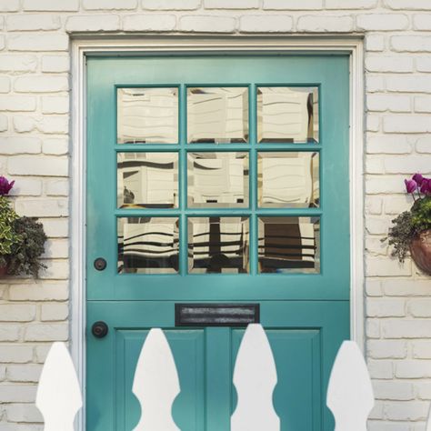 Tranquil Teal Front Door Teal Front Door, Front Door Images, Teal Front Doors, Teal Door, Best Front Door Colors, Solid Stain Colors, Starting A Family, Traditional Front Doors, Best Front Doors