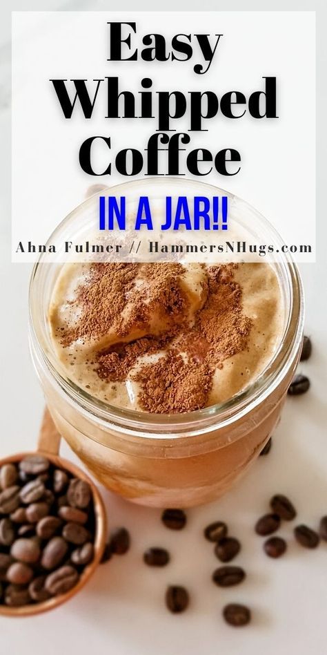 Learn how to make cinnamon vanilla whipped homemade iced coffee in a jar, and enjoy this easy whipped coffee recipe in a variety of ways! Tap on the pin to get this recipe and more with Ahna Fulmer // HammersNHugs.com. #whippedcoffee #coffee #icedcoffee #coffeerecipe Homemade Iced Coffee Recipe, Whipped Coffee Recipe, Dairy Free Lunch, Homemade Iced Coffee, Dairy Free Recipes Dessert, Dairy Free Smoothies, Whipped Coffee, Hosting Ideas, Dairy Free Snacks