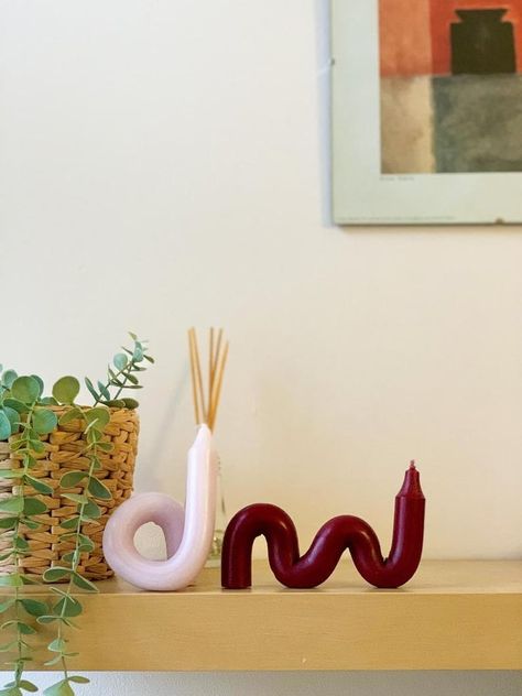 Bendy Candles Wiggly Candles, Twisted Candles Aesthetic, Bendy Candles Aesthetic, Wavy Candles, Bendy Candle, Candle Board, Bendy Candles, Twisted Candles, Candles Aesthetic