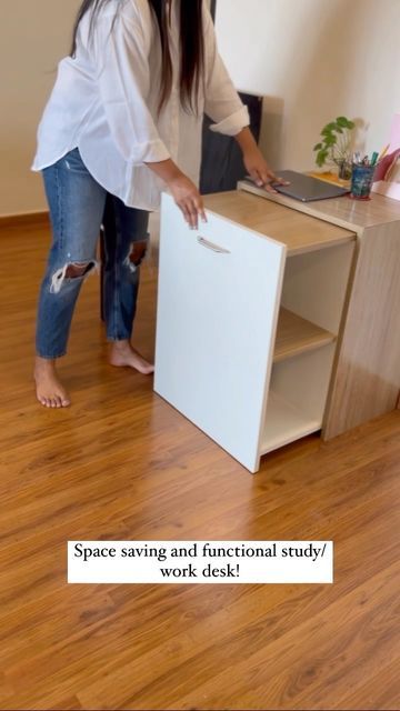 Smart Desk, Study Table Designs, Bedroom Cupboard, Bedroom Cupboard Designs, Minimal Space, Smart Furniture, Office Essentials, Study Desk, Work Desk