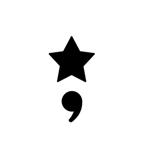 Star Semicolon Tattoo, Kpop Tattoo, Animal Tattoo Ideas, Images Hello Kitty, Funky Tattoos, Sharpie Tattoos, Hand Doodles, Semicolon Tattoo, Star Tattoo