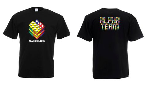 Lego blocks inspired t-shirt designed for a team building event. Team Building Tshirt Design, Lego Blocks, Team Building Events, Team Events, Tshirt Design, Team Building, A Team, Lego, Shirt Designs