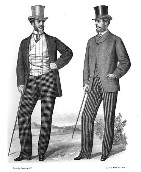 Industrial Revolution Fashion, Mens Victorian Fashion, Victorian Mens Fashion, Victorian Mens Clothing, 19th Century Men, Victorian Men, 1870s Fashion, Victorian Man, 1880s Fashion