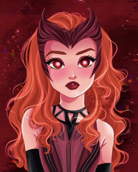 Wanda Wandavision, Marvel Female Characters, W.i.t.c.h Fanart, Witch Drawing, Witch Wallpaper, Elizabeth Olsen Scarlet Witch, Scarlet Witch Marvel, Marvel Photo, Scarlett Witch