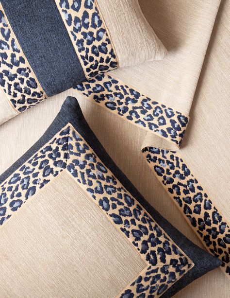 Upholstered Walls, Carpet Fabric, Samuel And Sons, Fabric Trimmings, Leopard Fabric, Showroom Design, Home Theater Seating, Linen Canvas, Contract Furniture