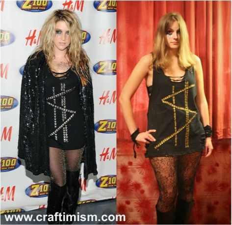 Craftimism: Ke$ha Outfit Tutorial - Halloween 2013 Kesha Halloween, Kesha Costume, Kesha Halloween Costume, Kesha Outfits, Outfit Tutorial, Trashy Outfits, Couples Halloween Outfits, Halloween 2013, Kesha