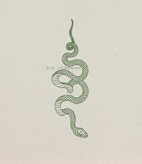 Snake Line Drawing, Snake Stencil, Snake Doodle, Bench Painting, Snake Outline, Snake Watercolor, Greek Symbols, Scary Snakes, Greek Symbol