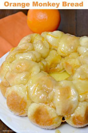 Orange Monkey Bread, Best Monkey Bread, Orange Monkey, Sugar Biscuits, Princess Pinky Girl, Pinky Girl, Fresh Orange Juice, Breakfast Sweets, Fresh Orange